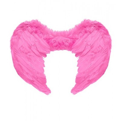 Fuchsia roze veren vleugels engel