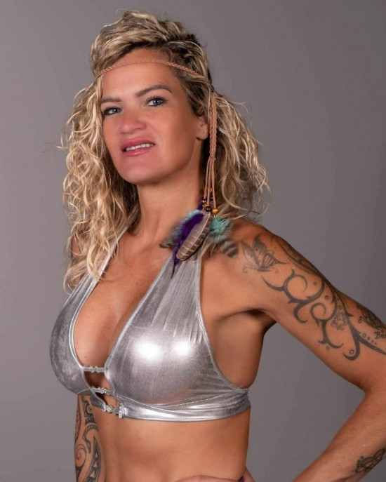 Handgemaakte veren hoofdband paars mintgroen handmade feather headpiece festival accessories ibiza style