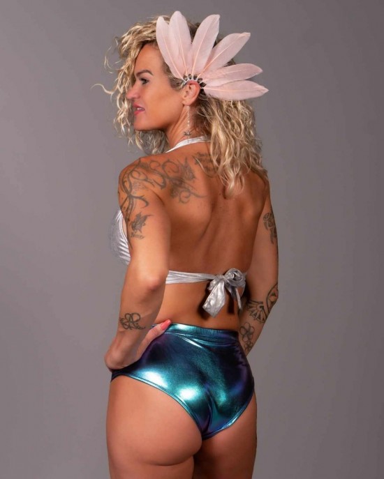 Handgemaakte veren oorhaak dragonfly roze handmade feather earcuff festival accessories ibiza style 2