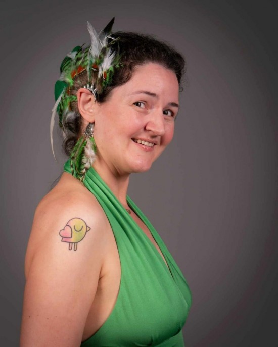 Luxe handgemaakte veren oorhaak mysterious firefly fairy elfje handmade feather earcuff festival accessories ibiza style 2