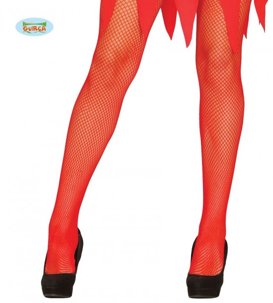 Rode visnet panty red fishnet pantyhose