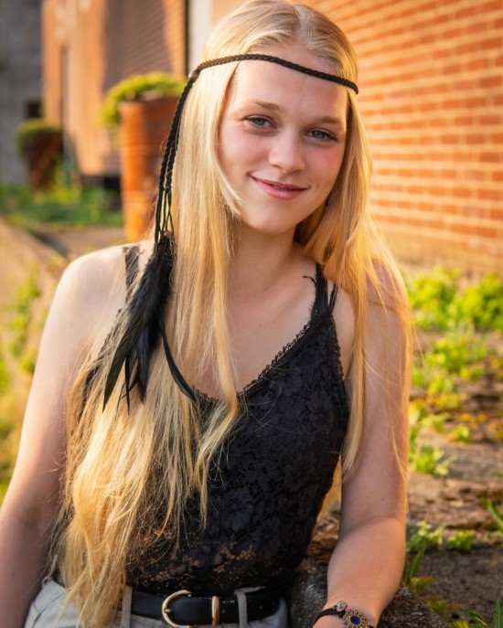 Veren hoofdbandje festival accessoires feather headband 3