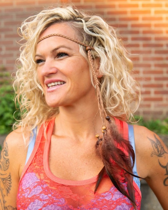 Veren hoofdbandje festival accessoires feather headband 5